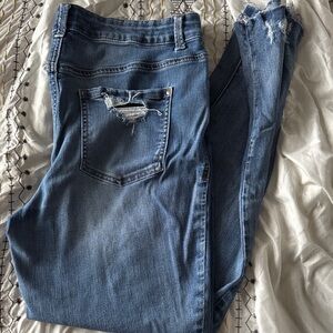 Distressed Blue Women's Jeans
